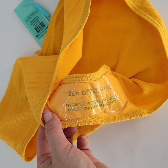 SEA level swim casablanca mid bikini bottom sunflower size 6 - Picture 5 of 10